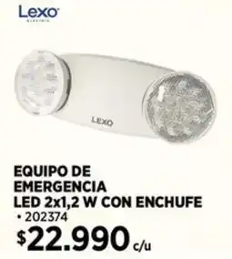 Construmart Lexo equipo de emergencia led con enchufe oferta