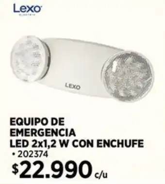 Construmart Lexo equipo de emergencia led con enchufe oferta
