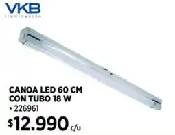 Construmart VKB Canoa led con tubo oferta