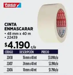 Construmart Tesa cinta enmascarar oferta