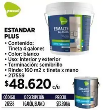 Construmart Passol estandar plus oferta