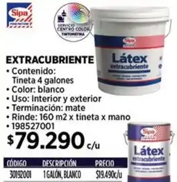 Construmart Sipa extracubriente oferta