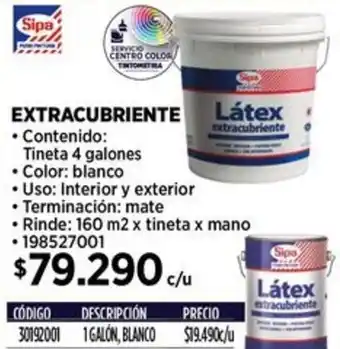 Construmart Sipa extracubriente oferta