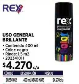 Construmart Rex uso general brillante oferta