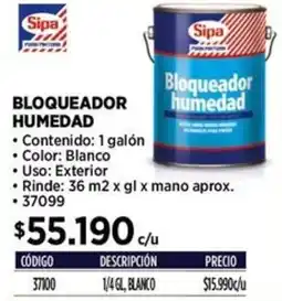 Construmart Sipa Bloqueador humedad oferta