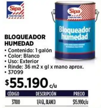 Construmart Sipa Bloqueador humedad oferta