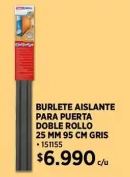 Construmart Burlete aislante para puerta doble rollo gris oferta