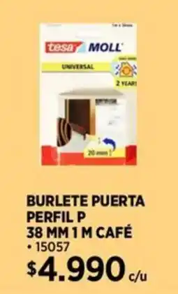 Construmart Burlete puerta perfil p café oferta