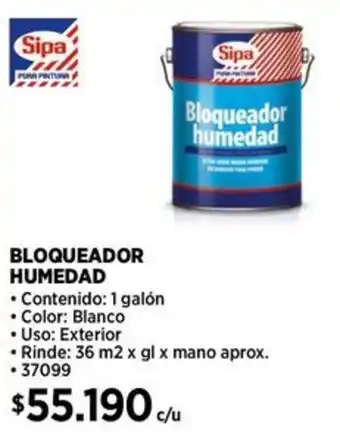 Construmart Sipa bloqueador humedad oferta