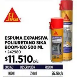Construmart Sika espuma expansiva poliuretano sika boom-180 oferta