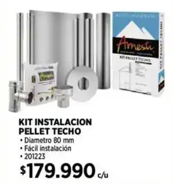 Construmart Kit instalacion pellet techo oferta