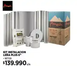 Construmart Kit instalacion leña plus 6” oferta