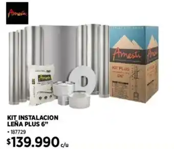 Construmart Kit instalacion leña plus 6” oferta