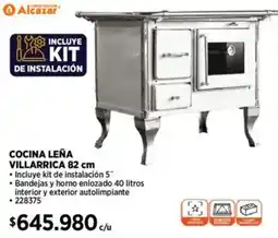 Construmart Cocina leña villarrica oferta