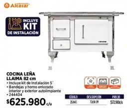 Construmart Cocina leña llaima oferta