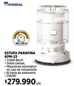 Construmart Kendal estufa parafina KPM-23 oferta