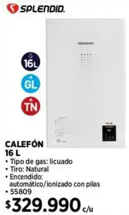 Construmart Splendid calefón oferta