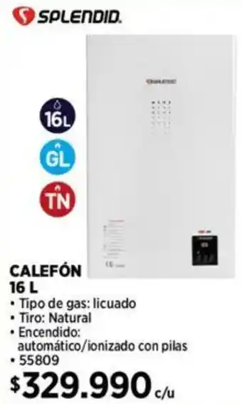 Construmart Splendid calefón oferta