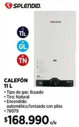 Construmart Splendid calefón oferta