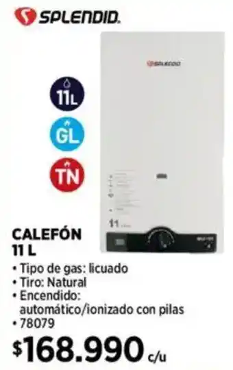 Construmart Splendid calefón oferta