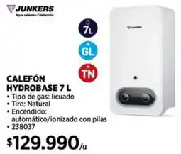 Construmart Junkers calefón hydrobase oferta