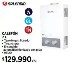 Construmart Splendid calefón oferta