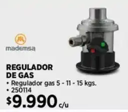 Construmart Mademsa regulador de gas oferta