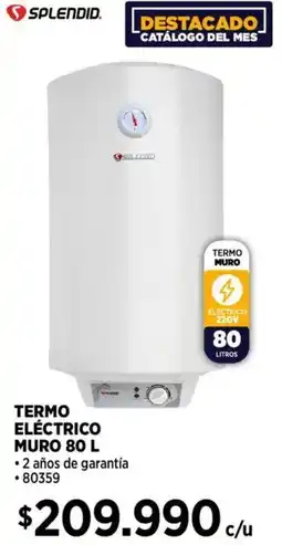 Construmart Splendid termo eléctrico muro oferta
