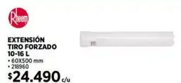 Construmart Rheem extensión tiro forzado oferta
