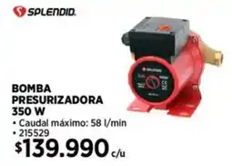 Construmart Splendid bomba presurizadora oferta