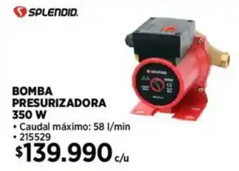 Construmart Splendid bomba presurizadora oferta