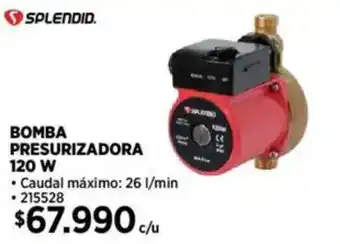 Construmart Splendid bomba presurizadora oferta