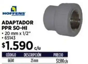 Construmart Hoffens adaptador ppr so-hi oferta