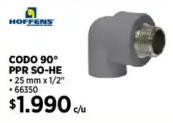 Construmart Hoffens codo 90° ppr so-he oferta
