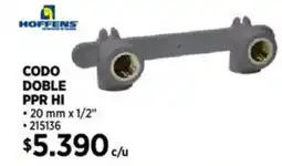 Construmart Hoffens codo doble ppr hi oferta