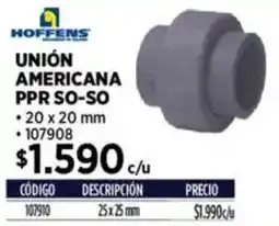 Construmart Hoffens unión americana ppr so-so oferta