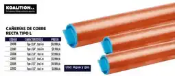 Construmart Loalition cañerías de cobre recta tipo L oferta