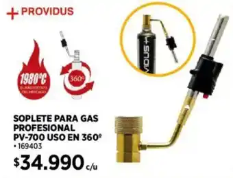 Construmart + Providus soplete para gas profesional pv-700 uso en 360° oferta