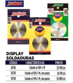 Construmart Indepp display soldaduras oferta