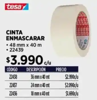 Construmart Tesa cinta enmascarar oferta