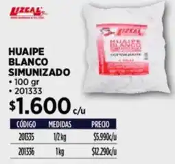 Construmart Lizcal huaipe blanco simunizado oferta