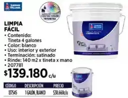 Construmart Sherwin williams limpia fácil oferta