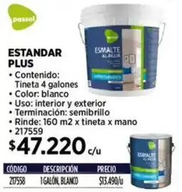 Construmart Passol estandar plus oferta