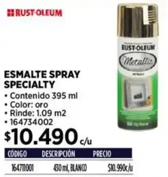 Construmart Rust-oleum esmalte spray specialty oferta