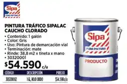 Construmart Sipa pintura tráfico sipalac caucho clorado oferta