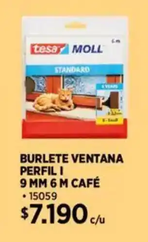 Construmart Burlete ventana perfil I café oferta