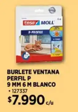 Construmart Burlete ventana perfil p blanco oferta