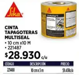 Construmart Sika cinta tapagoteras multiseal oferta