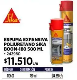 Construmart Sika espuma expansiva poliuretano sika boom-180 oferta