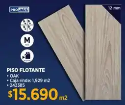 Construmart Projaus piso flotante oak oferta